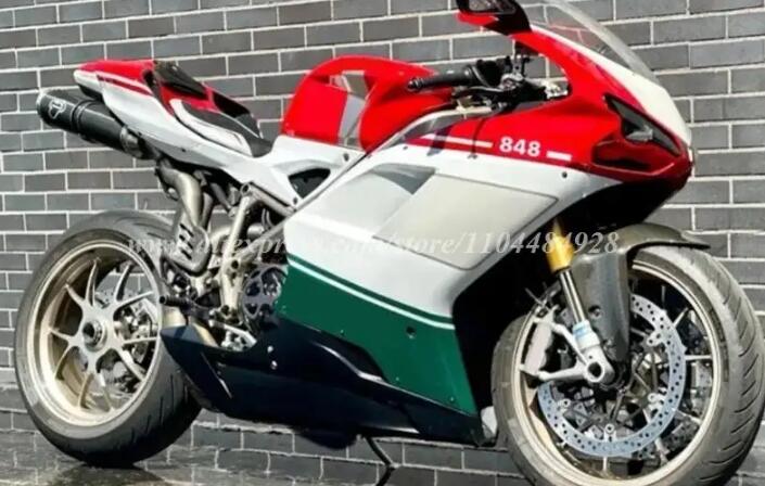4ギフト新しいABSオートバイフェアリングキットドゥカティ848 1098 1198 1098s 1198sボディワークセットカスタムレッドグリーン