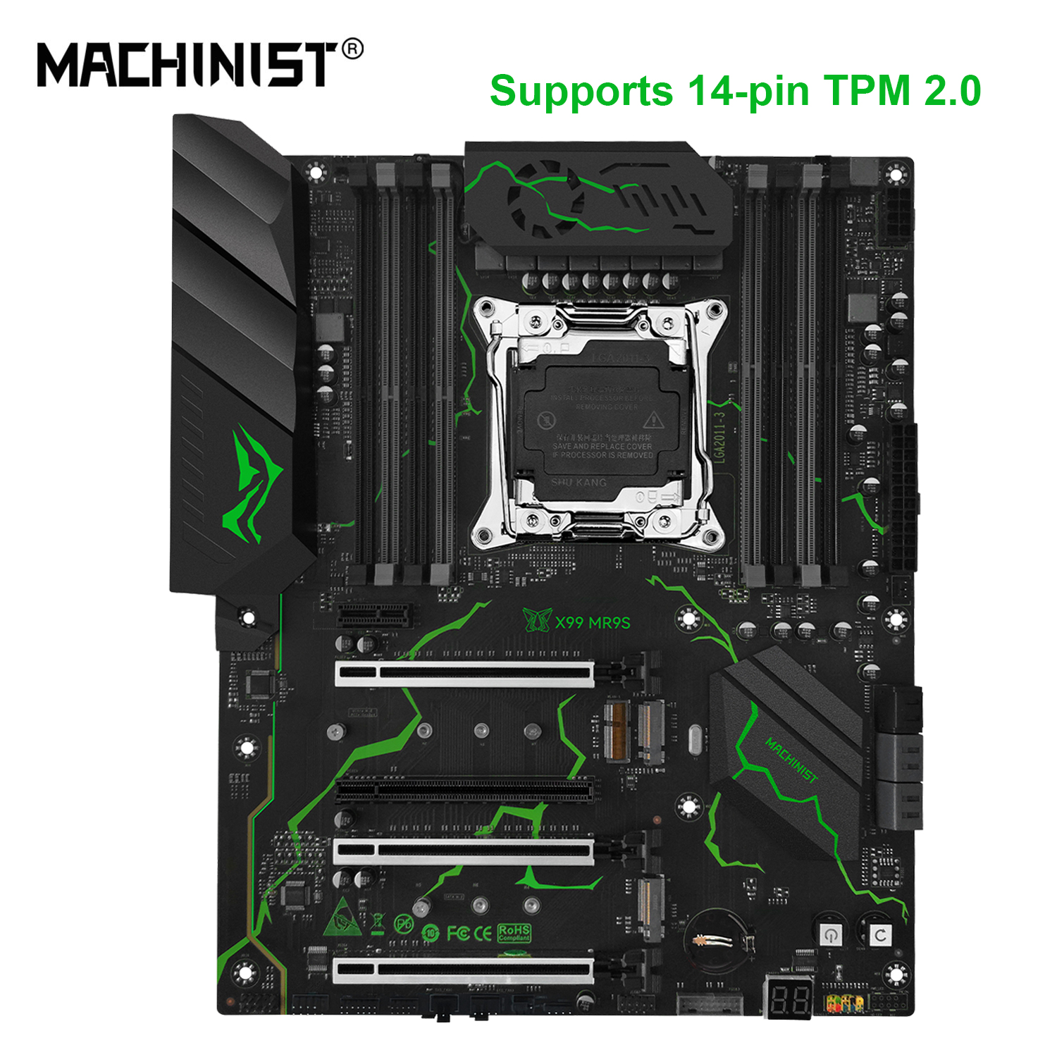 MACHINIST X99 MR9S ATX マザーボード LGA 2011-3 TPM 2.0 インテル Xeon E5 V3/V4 CPU DDR4 RAM メモリ NVME M.2 USB3.0 をサポート