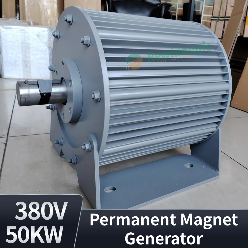 20KW 30KW 40KW 低速永久磁石発電機 48V 230V 380V 3 相 AC オルタネータ使用モーター駆動水風力タービン