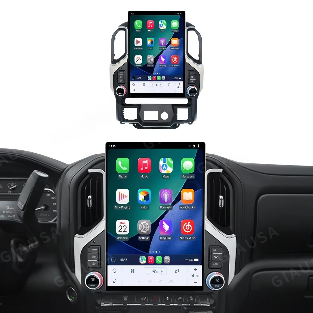 15.6 "アンドロイド 13 カーラジオ GMC シエラデナリシルバラード 2019 2020 2021 2022 2023 Carplay カーラジオ GPS ナビゲーションマルチメディア