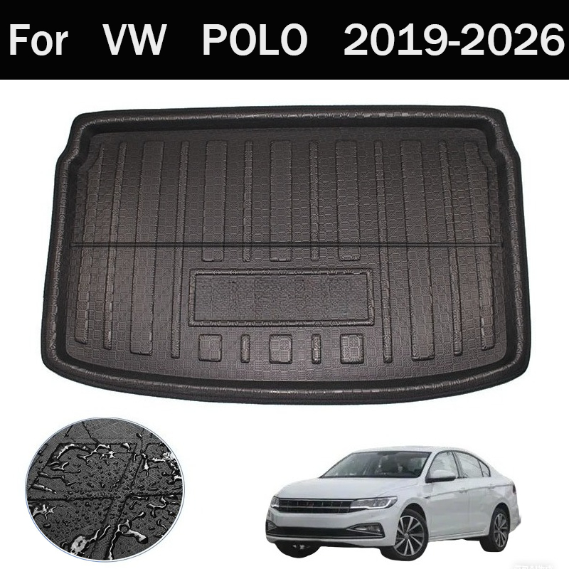 VW ポロ 2019-2026 車のトランクマットインテリア専用改造部品