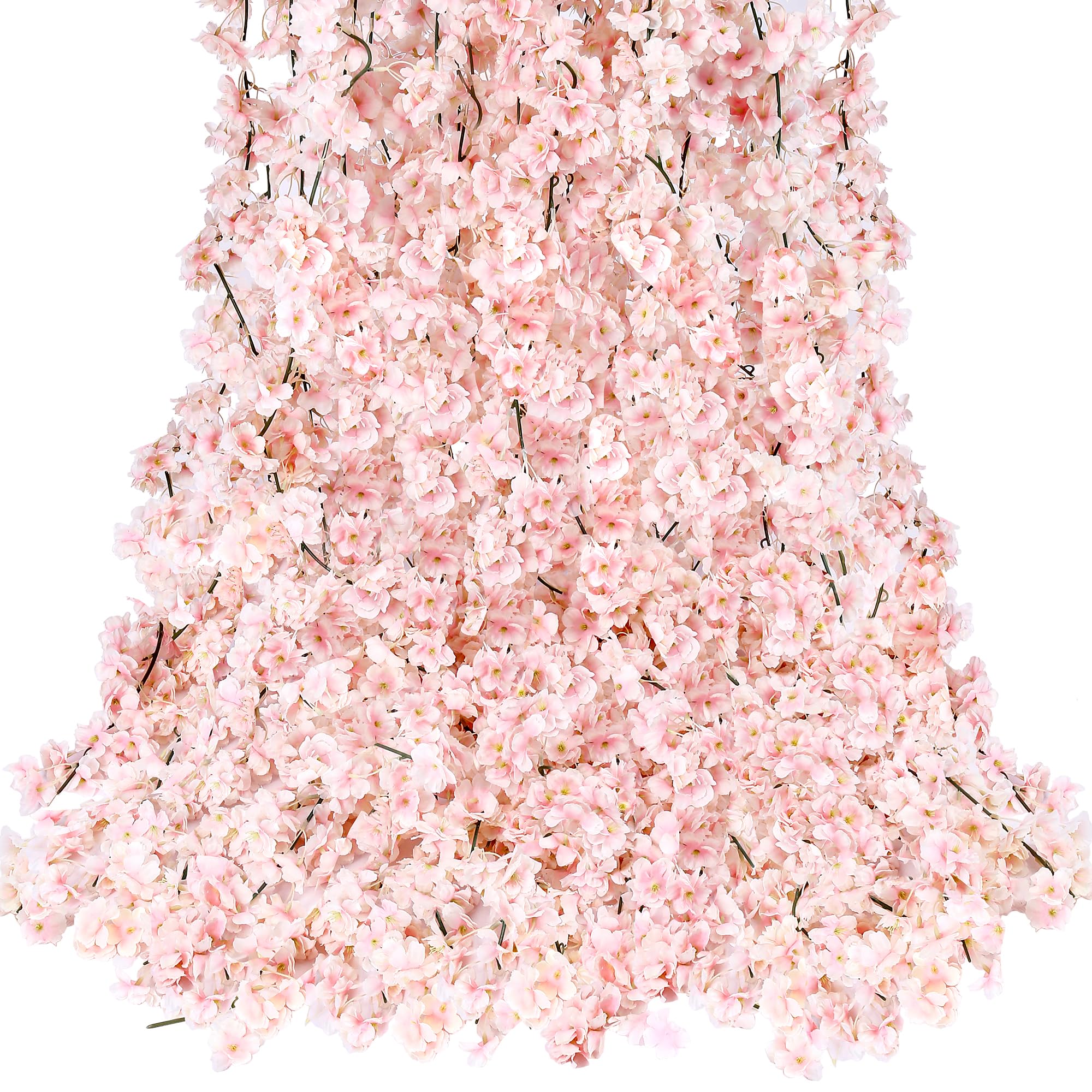 8 個 1.8 メートル人工桜の花のつる造花屋外ぶら下げシルクフラワー花輪ウェディングパーティー家の装飾