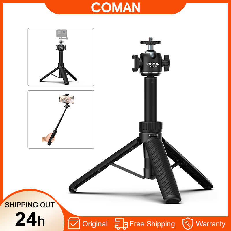 COMAN MT30 プロ 62 センチメートル Selfie スティック三脚 iPhone 17 プロマックス電話アクションカメラ三脚スタンドボールヘッドリモコン