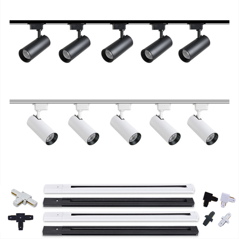LED トラックライト 10 ワット 20 ワット 30 ワット 40 ワット LED シーリングライトスポットライト COB トラックライト店舗スーパーマーケットリビングルーム家庭用屋内照明