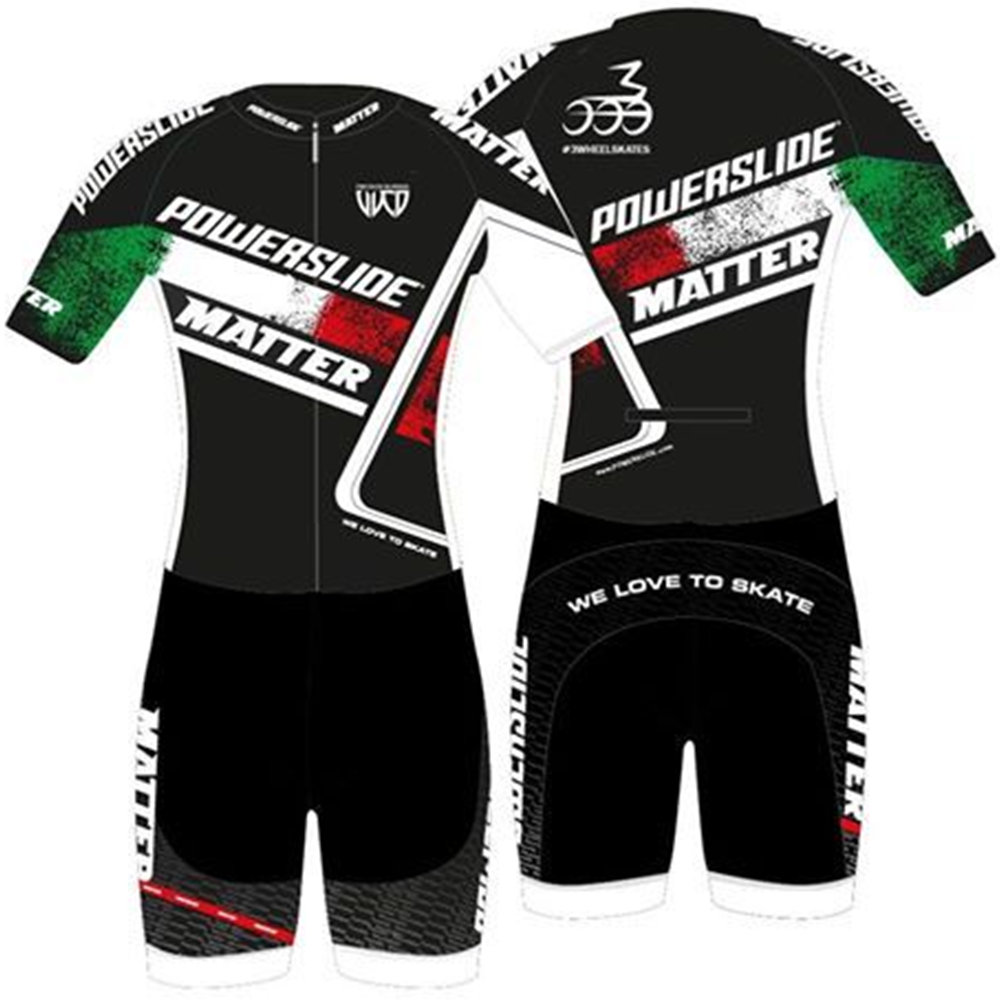 Powerslide Matter Classic-skate-suit レーシングスキンスーツ男性スピードインラインローラースケートトライアスロンセット Ciclismo スケートジャンプスーツ