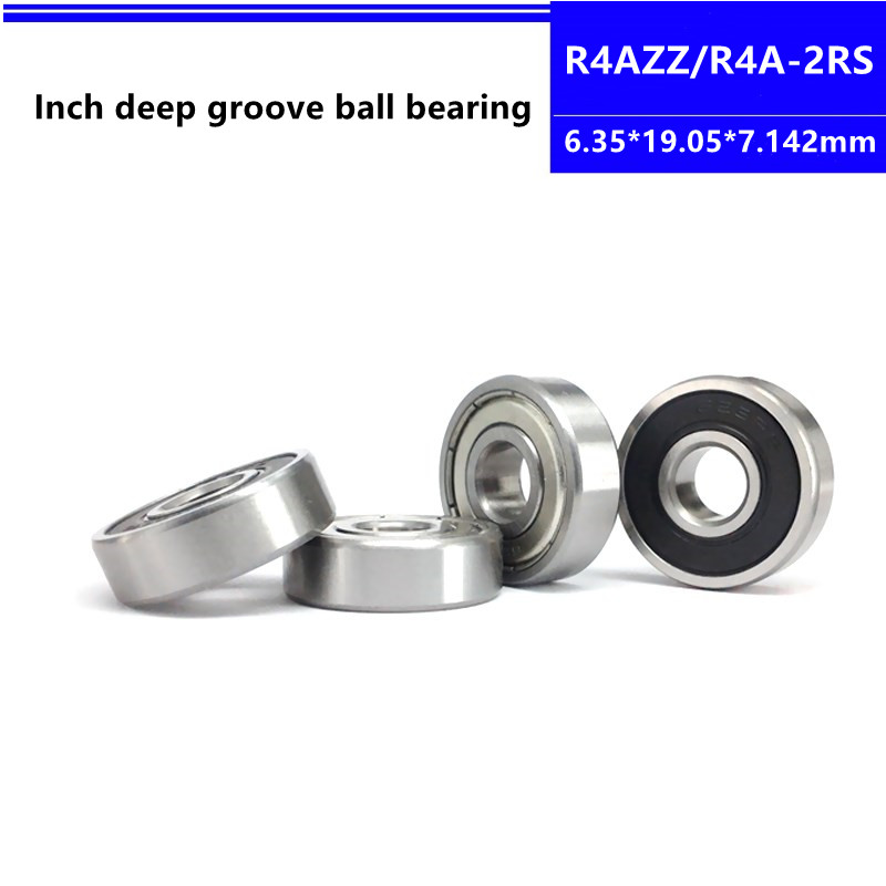 50/100 個 R4AZZ R4A-2RS R4A 2RS R4ARS R4A-2Z 1/4 "x3/4" × 9/32" インチ深溝ボールベアリング 6.35*19.05*7.142 ミリメートル