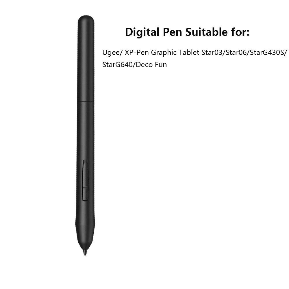 PN01 バッテリーフリーパッシブスタイラス XP-Pen / Ugee グラフィックタブレット Star03/Star06/StarG430S/StarG640/Deco Fun 用交換ペン先 5 個付き