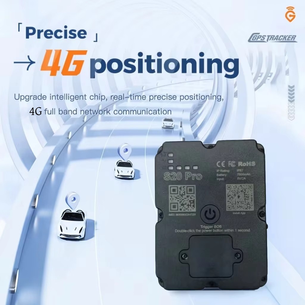 4 グラム GPS トラッカー 7500mAh 強力な磁気リアルタイムロケーター車オートバイ自転車車両追跡装置アプリ制御