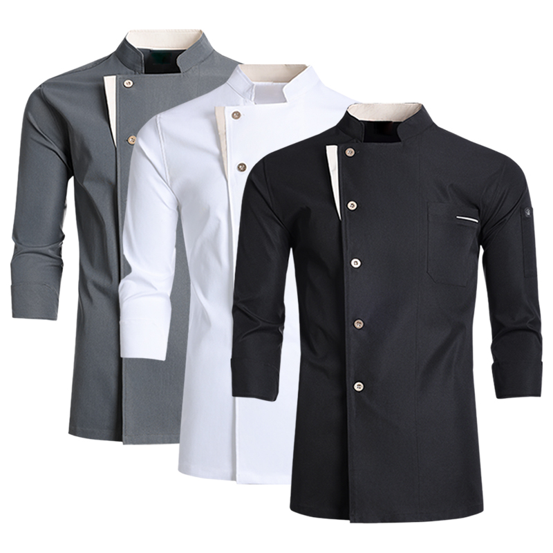 プロの調理制服秋/冬の食品調理服ケータリングシェフジャケットレストランキッチンシャツウェイター作業服
