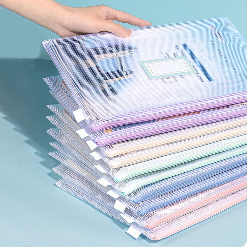 A4ファイルフォルダー5個セット PVC製 整理用ファイルフォルダー 契約書フォルダー 多用途ポータブルテスト用紙収納ツール