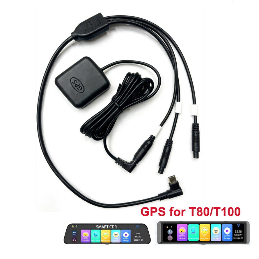 USB 2.0 車の充電器電源ケーブル 24/7 h 駐車ハードワイヤーキットリアカメラ GPS アンテナダッシュカム車 DVR T80 T90 T100