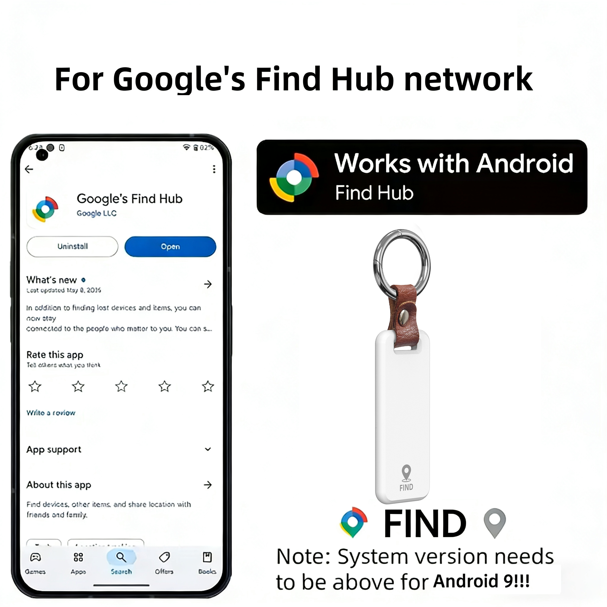 ミニ Google Find My Gps トラッカー Android Bluetooth スマート アクティビティ トラッカー ウェアラブル デバイス Android エアタグ スマート ロケーター