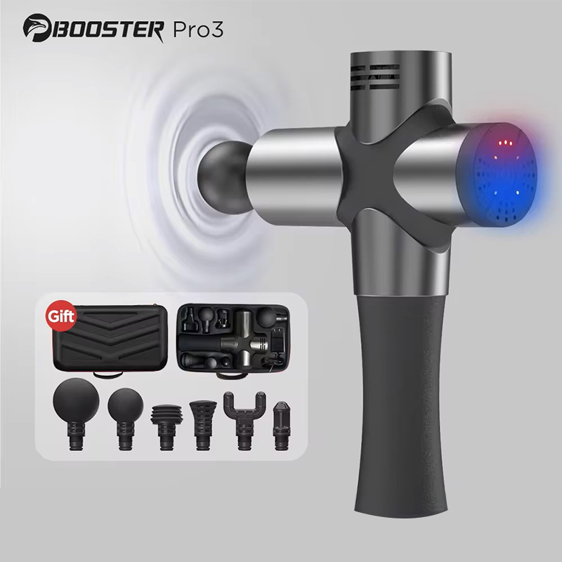 BOOSTER Pro 3 深部組織マッサージガン筋肉刺激装置ボディマッサージ筋膜ガンリラックス低ノイズフィットネス整形用