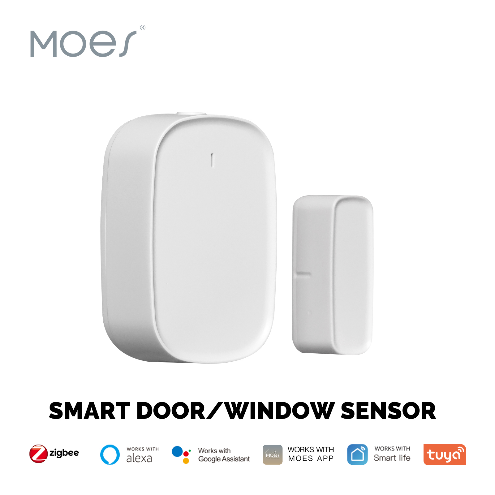 MOES Tuya ZigBee スマートウィンドウドアゲートセンサー検出器スマートホームセキュリティ警報システムスマートライフ Tuya アプリリモコン