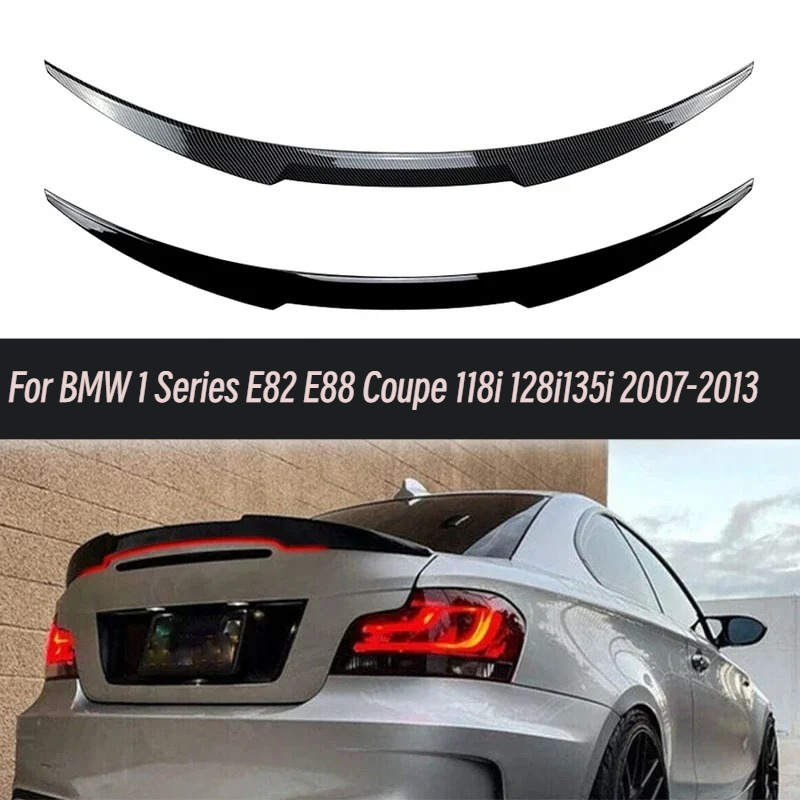 車のリアトランクスポイラー BMW 1 シリーズ E82 E88 クーペ 118i 128i 135i 2007 2008 2009 2010 2011 2012 2013 リアルーフスポイラーウイング