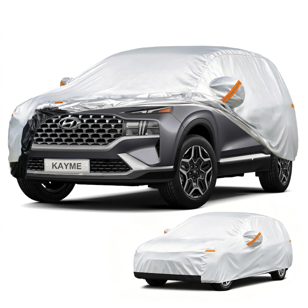Kayme カスタムフィット車カバー防水オックスフォード生地全天候型屋外 UV 日雨塵防風セダン SUV ハッチバック用
