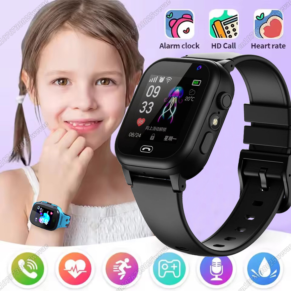 2026 ニューキッズスマートウォッチ Wifi GPS SOS 位置ビデオ通話アナログカード防水時計カメラ男の子女の子アップグレードスマートウォッチ