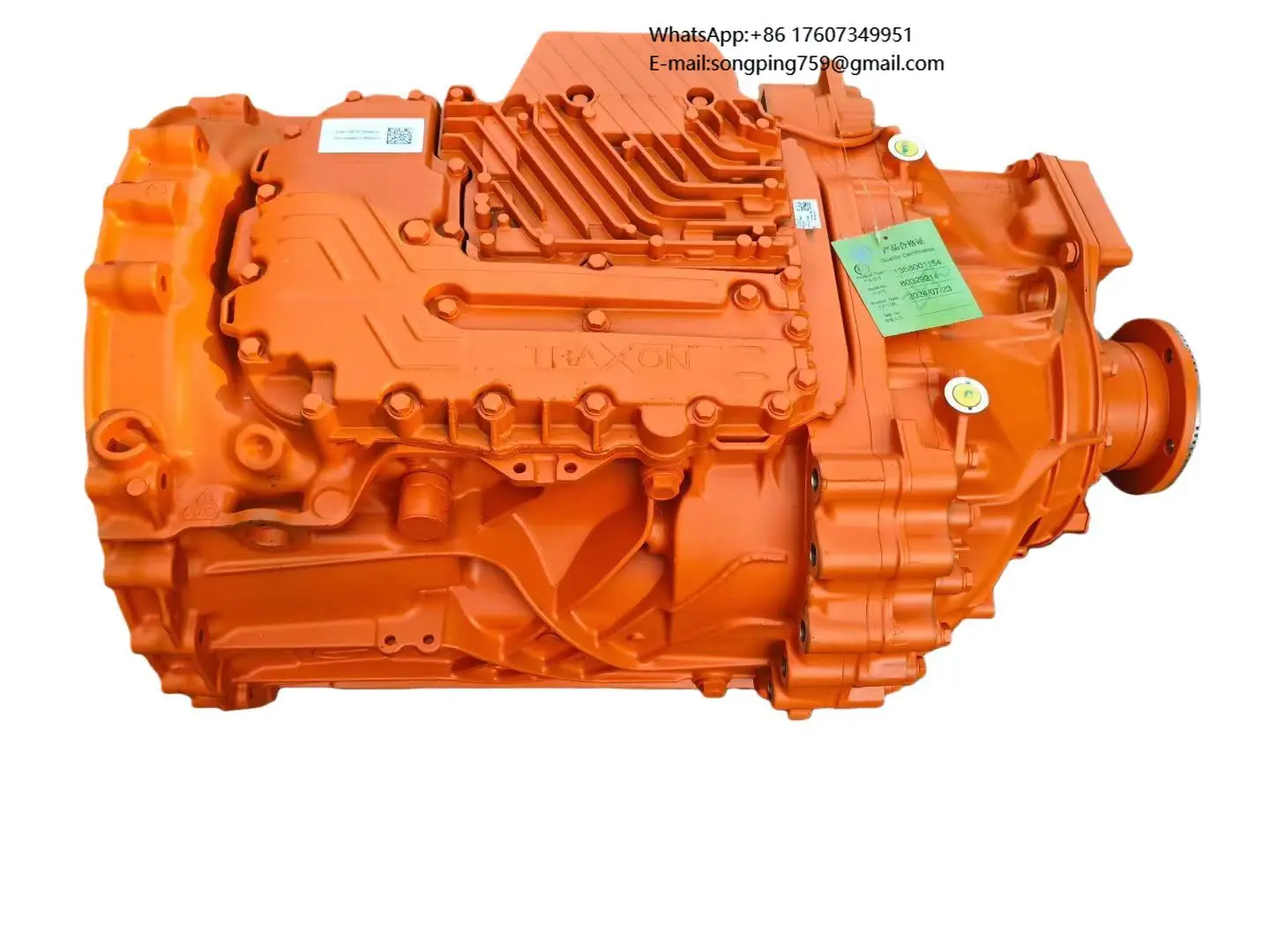 熱い販売と高い費用対効果の ZF ギアボックス TRAXON 13.5l オイル容量 1-16.688 比率 2600Nm トランスミッション Assy 12TX2620TD