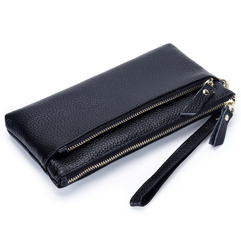 レディース リストレット クラッチ 財布 本革 クラッチ 携帯電話 スマートフォン 長財布 ヴィンテージ財布 旅行 ダブルジップ リストレット