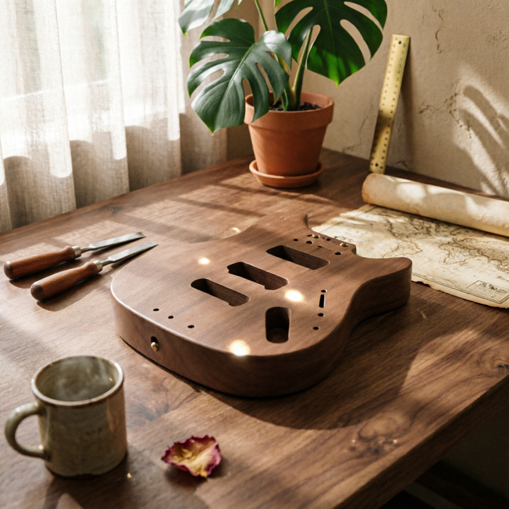 Ebony Fingerboard Blank Unfretted Finger Plate Lumber Hardwood Wood Long-Lasting for Luthier, Instrument Repair