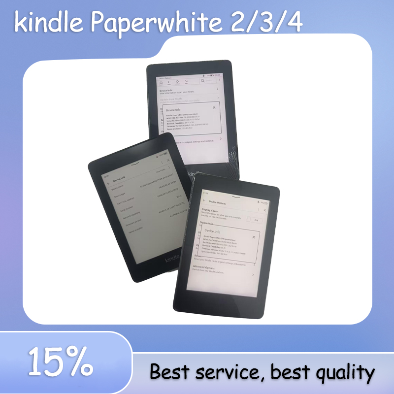 Original kindle Paperwhite 2/3/4 ebook e-ink reader 6 inch touch screen wifi Built-in front light kindle e-book electronics