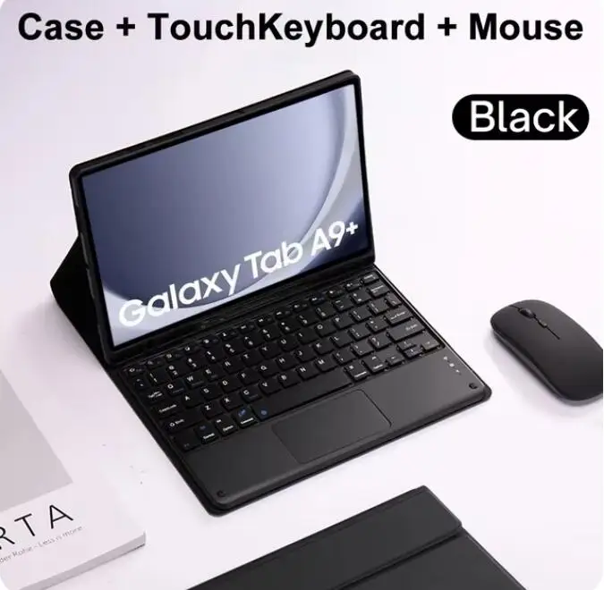 タブレットキーボードケースサムスンギャラクシータブ A9 プラス 11 インチ取り外し可能なキーボードケースサムスンタブ A9 SM-X210N/X216B Funda