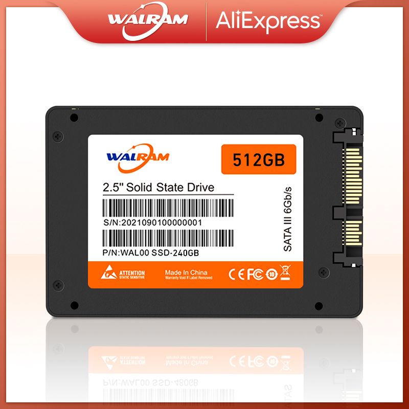 WALRAM SSD 1 テラバイト 120 ギガバイトハードドライブディスク 512 ギガバイト 500 ギガバイト 256 ギガバイト 480 ギガバイト 2 テラバイト HDD 2.5 ''SSD SATA ディスク内部ソリッドステートドライブラップトップ用