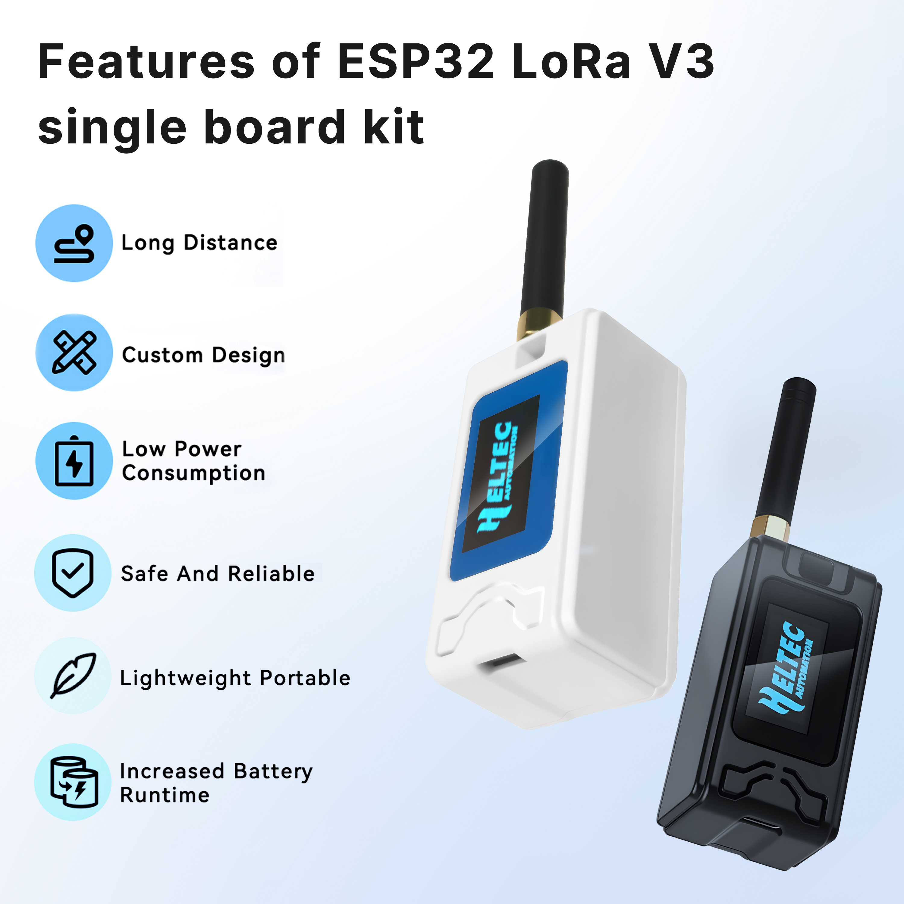 新しい Meshtastic Heltec V3 ESP32 LoRa 32 開発ボード キットには、Arduino IoT 用の 800mAh バッテリー SX1262 マルチバンド OLED WiFi BLE が含まれています
