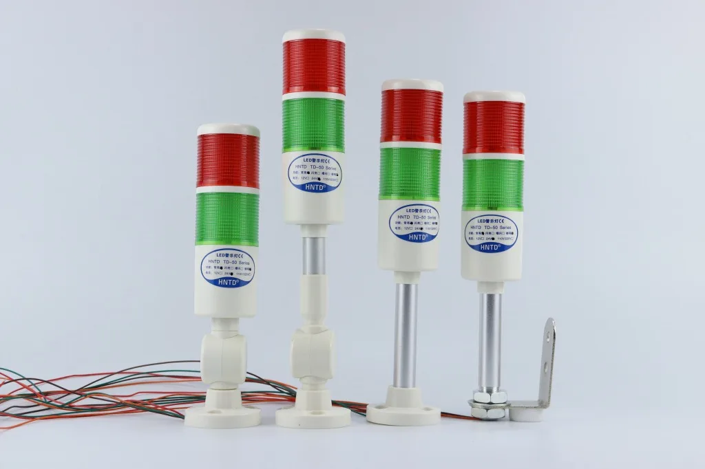 ホット直径 50 ミリメートル産業用多層スタックライトインジケータ折りたたみ LED 信号塔機械用警報注意灯 12V 24V