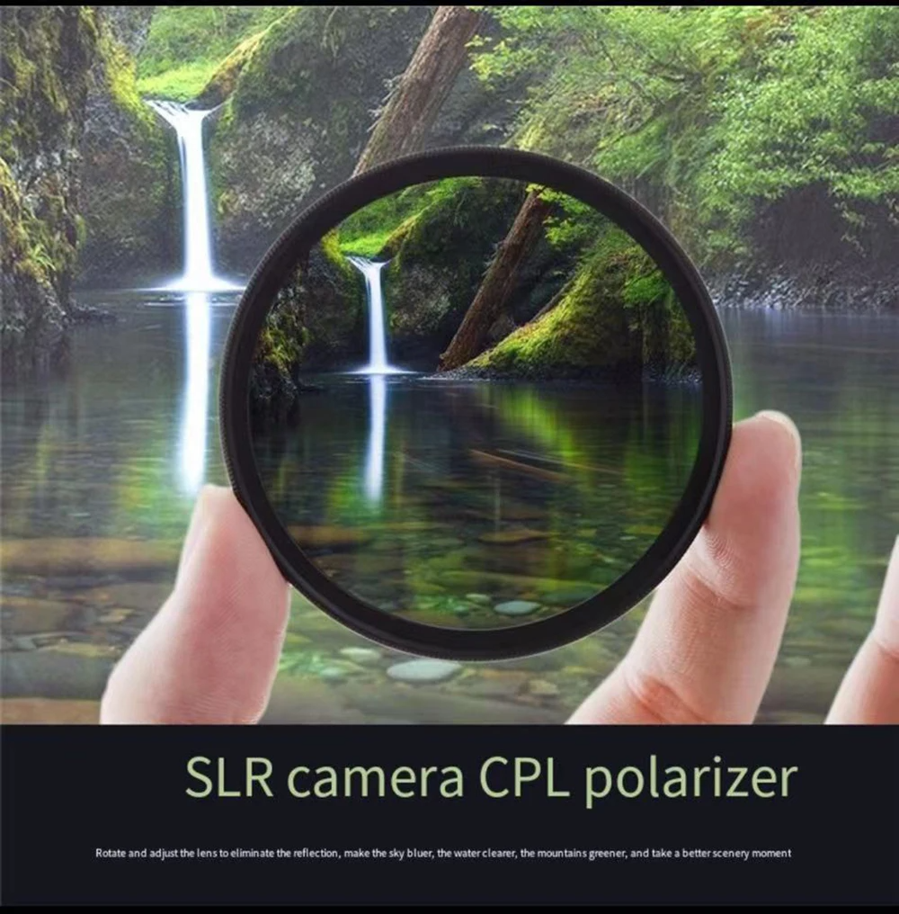 円偏光 CPL フィルター 37 40.5 43 46 49 52 55 58 62 67 72 77 82 ミリメートルニコン、キヤノン、ソニー、富士フイルム、オリンパスカメラレンズ用