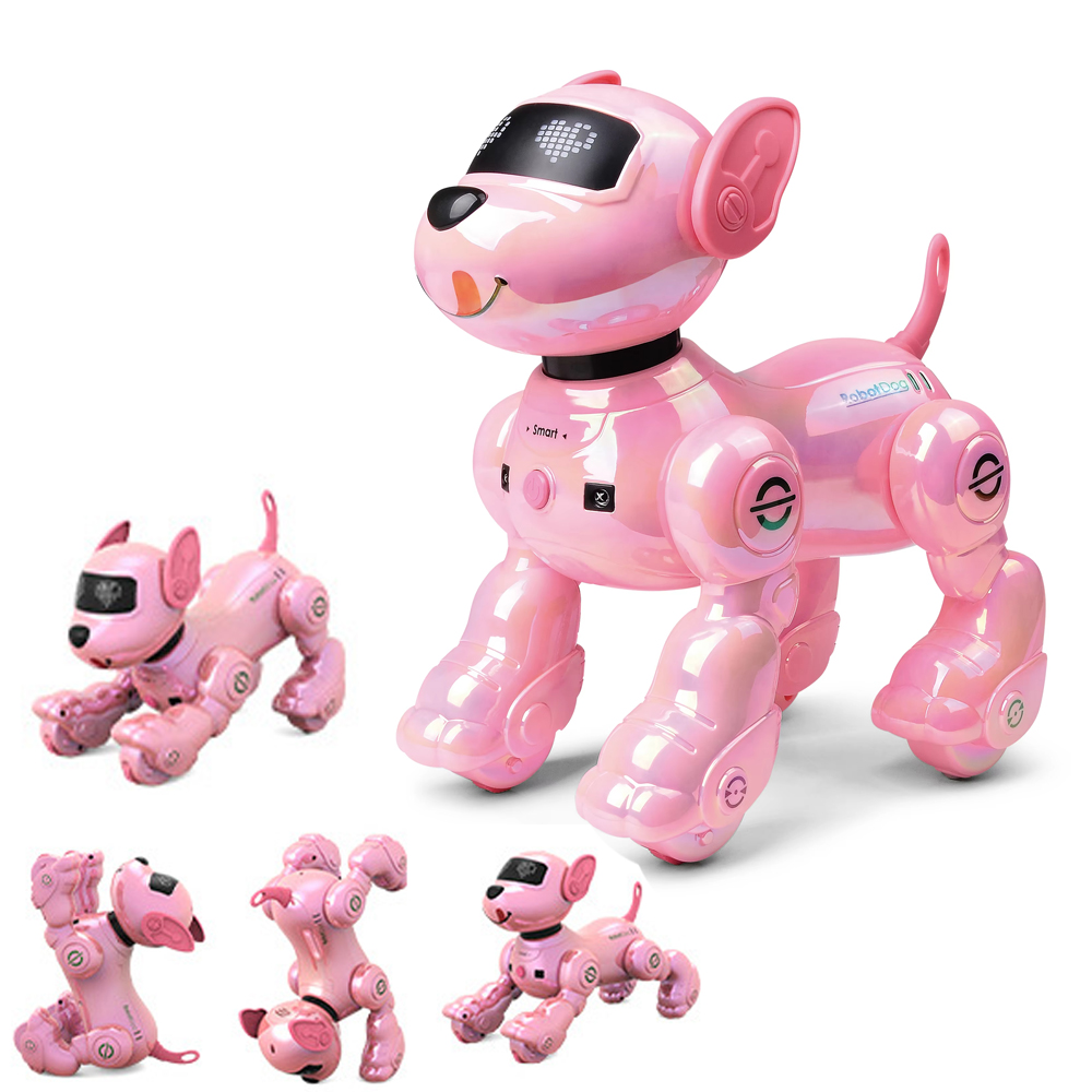 RC ロボット 犬 電子スタント ペット インタラクティブ タッチ プログラム可能 スマート ウォーキング ダンス 子供の誕生日プレゼント 子供 男の子 女の子用