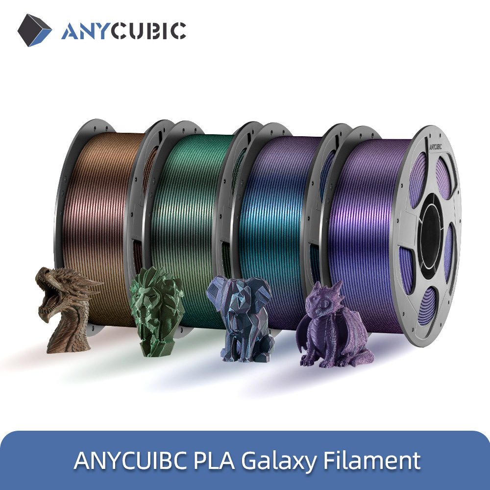 ANYCUBIC PLA Galaxy フィラメント Starry Effcet 3D プリンタフィラメントダイナミックカラー PLA FDM Kobra 3 コンボ S1 コンボ印刷フィラメント