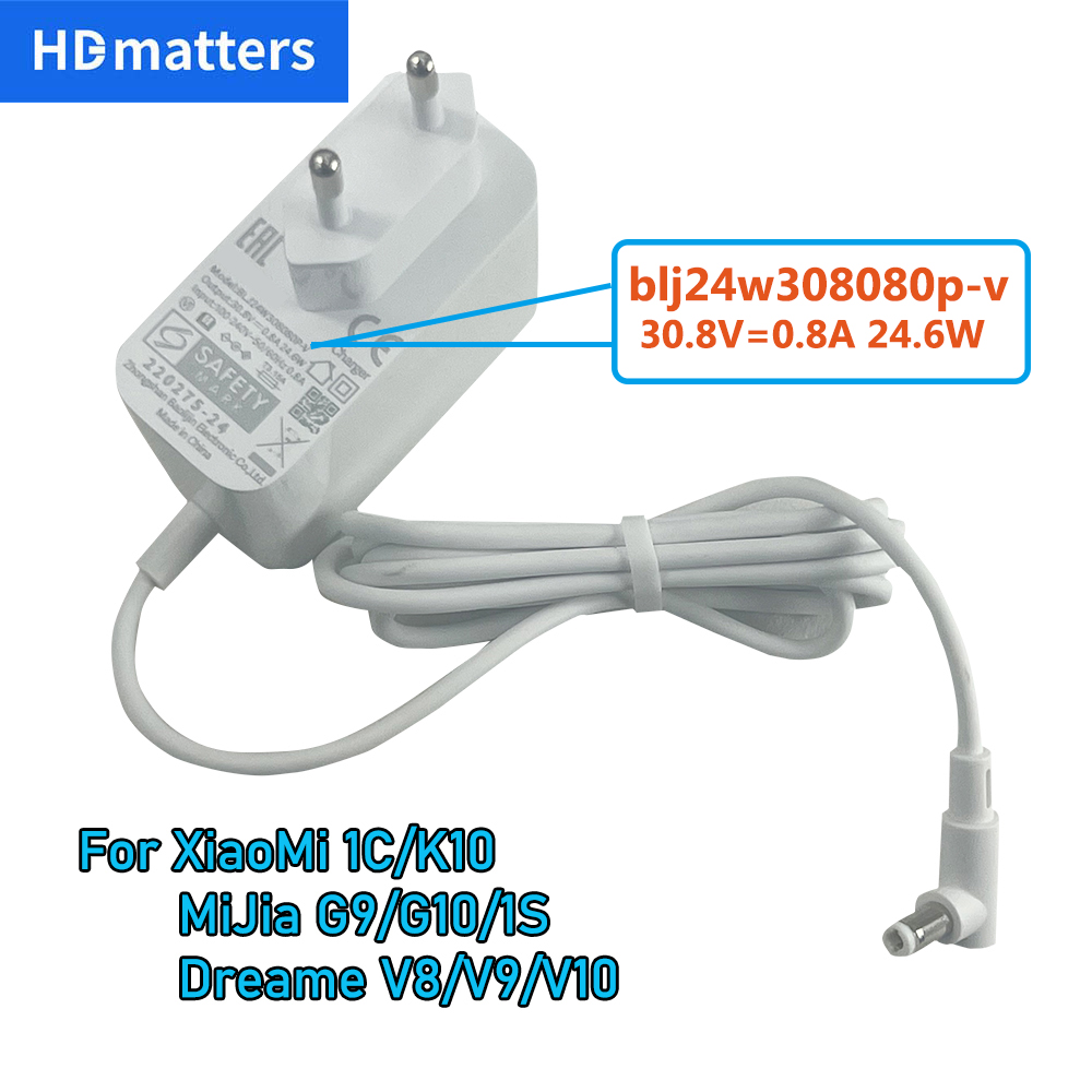 純正 30.8v 充電器 Mi 1C/K10 MiJia G9/G9 Plus/G10/G10 Plus Dreame V8/V9/V10 Mi 掃除機電源コードケーブル用