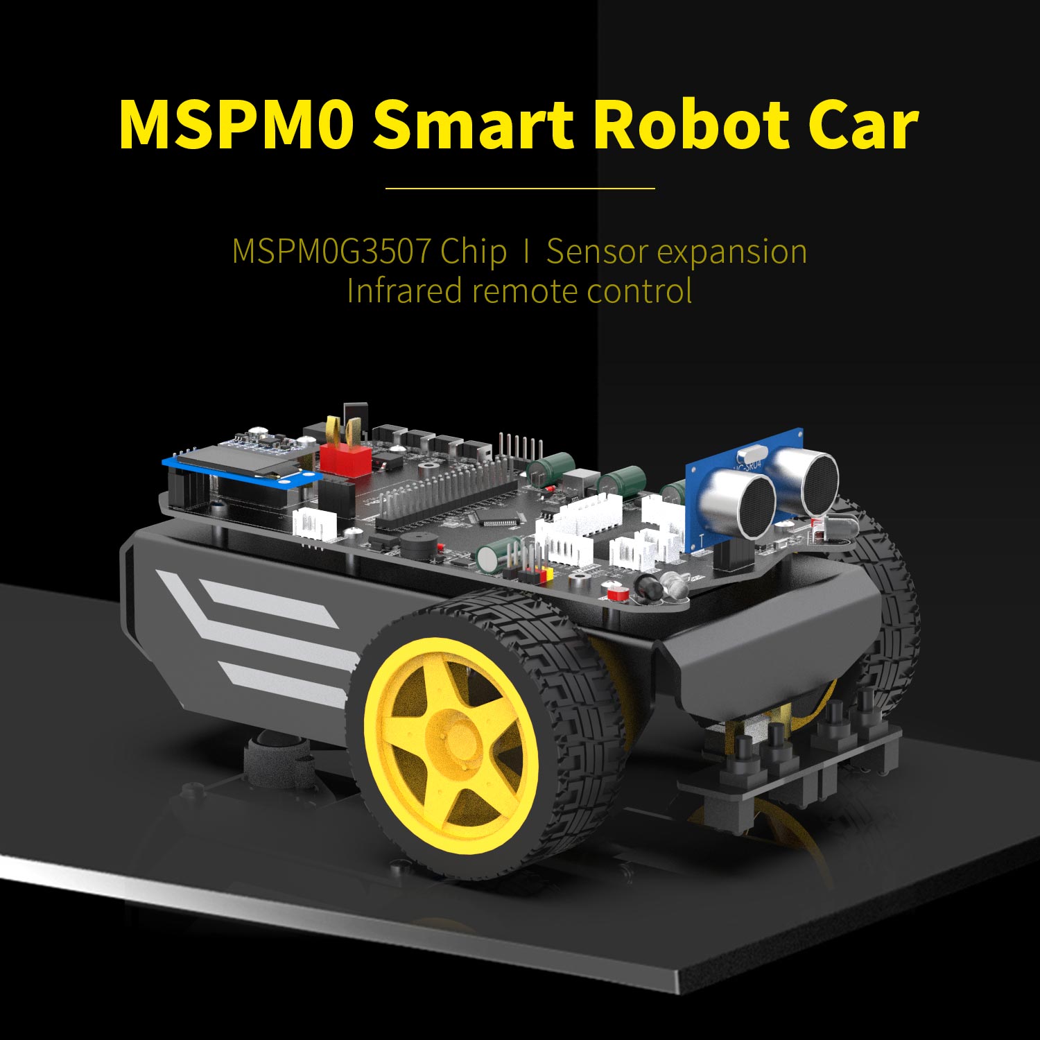 Yahboom 2WD MSPM0 スマートロボットカー多機能電子キット学校プロジェクトのための複数のインターフェース拡張基本競技