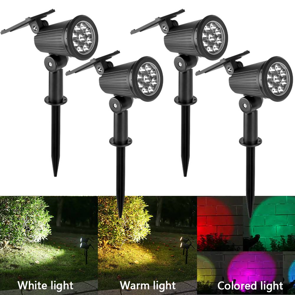 9 LED ソーラースポットライト屋外防水スポットライトソーラーガーデンライト景観照明装飾経路芝生ランプ