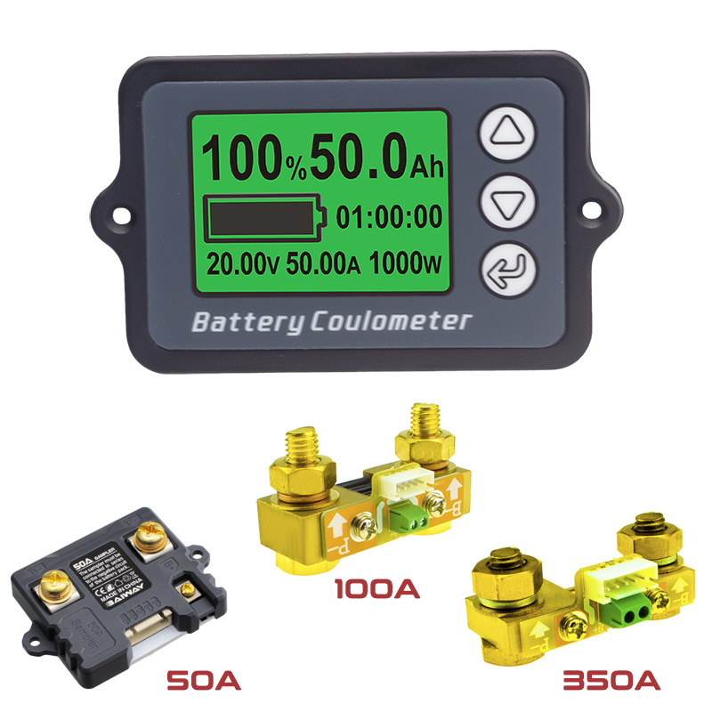 8-120V 50A/100A/350A TK15H バッテリー容量テスター電圧計機器電動自転車/バランスカー/掃除機用