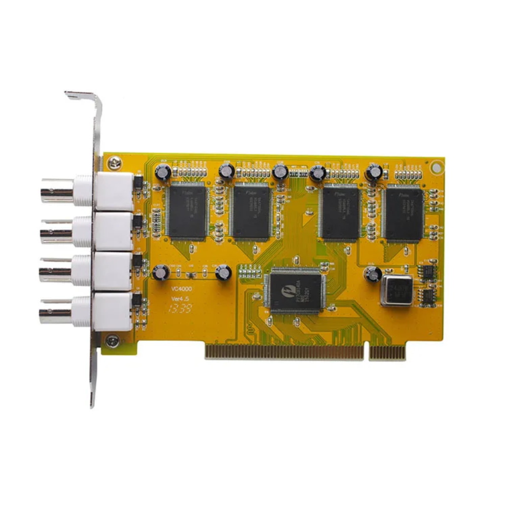 VC4000 4チャンネルビデオPCIキャプチャカード 4ポートBNC開発キットSDK 医療画像キャプチャモニター Saa7134HL PI7C8140Aチップ
