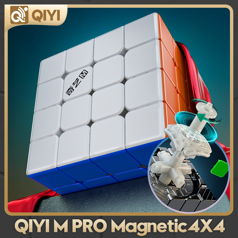 QiYi M Pro 磁気 4x4x4 マジック キューブ プロフェッショナル 4x4 スピード パズル 子供用フィジェットおもちゃ
