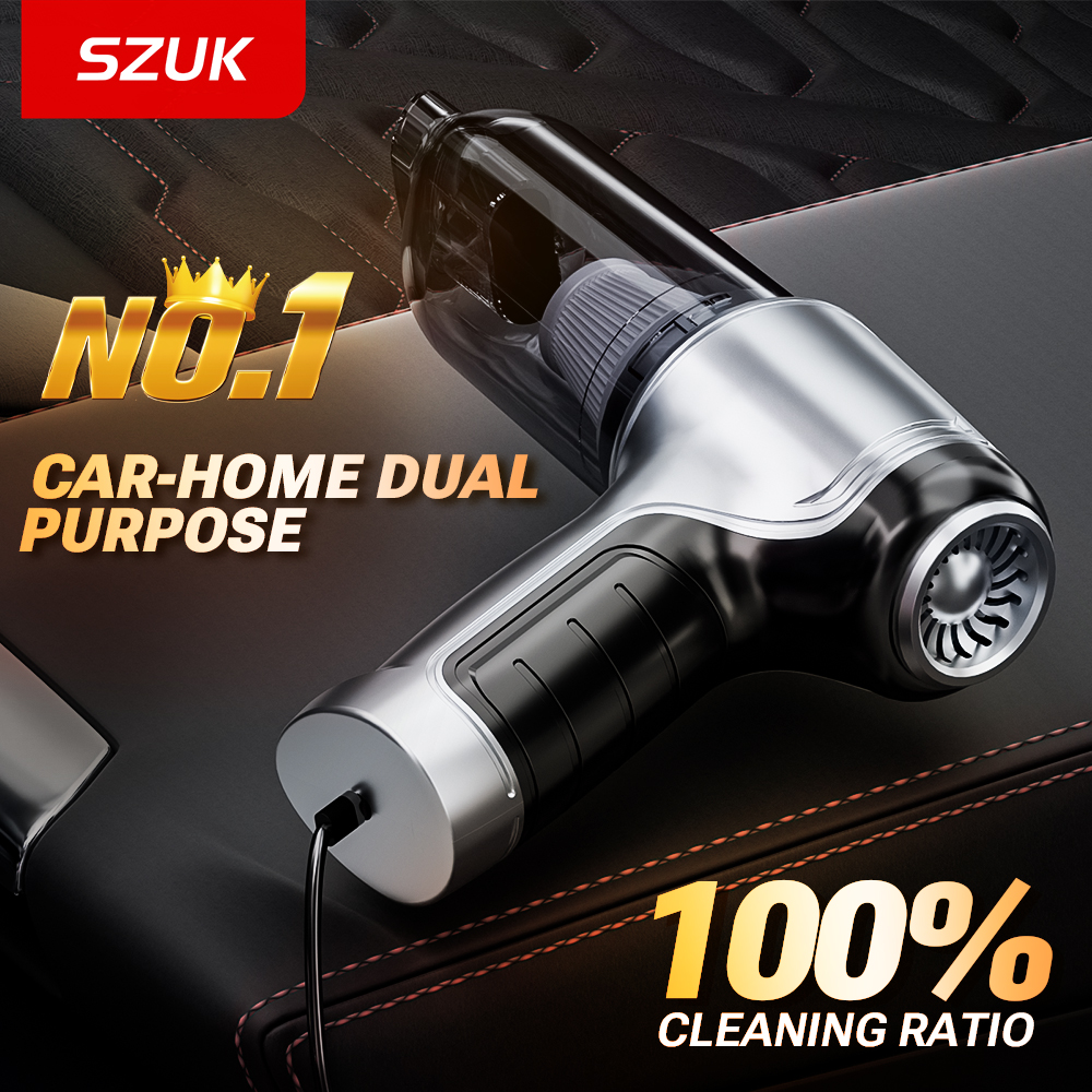 SZUK 2026 ワイヤレスハンドヘルド掃除機強力な送風機ミニ車の掃除機小型ポータブルクリーナー洗浄機