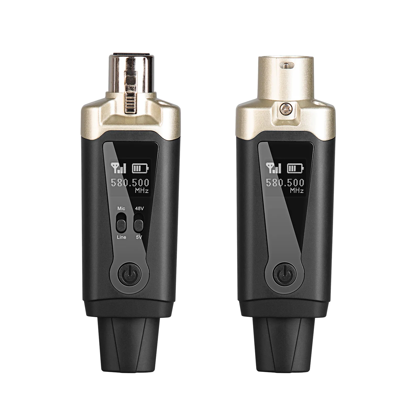 ワイヤレスマイクシステム XLR マイクコンバータアダプター Depusheng MA5 UHF 自動送信機セットアップコンデンサーダイナミックマイク用