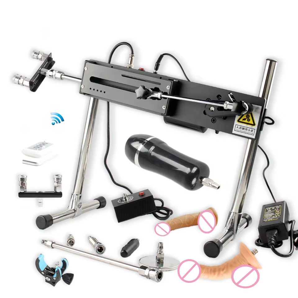 FREDORCH Sex Machine for Women, Strong Power Turbo Gear, Masturbation Love Machine, V-U-Lock Vibrator, Sex Machine with Dildo