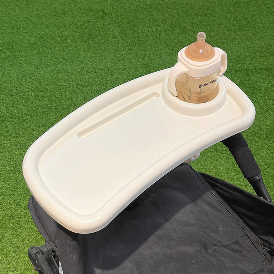 3 In 1 ベビーカーカップホルダー滑り止めユニバーサルベビーカートレイベビーカースナックキャッチャーとドリンクホルダーベビーカーアクセサリー用