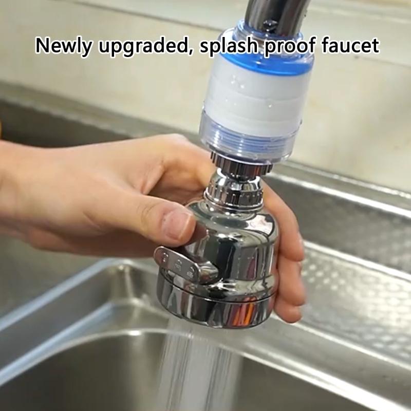 9つのフィルターカートリッジを備えた3段階浄水器蛇口ヘッド