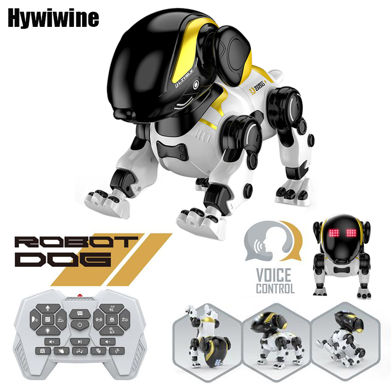 リモコンロボット犬エモ RC ロボット音声インテリジェントウォーキングダンスインタラクティブペット子犬遊びかわいい子供のおもちゃ子供のため