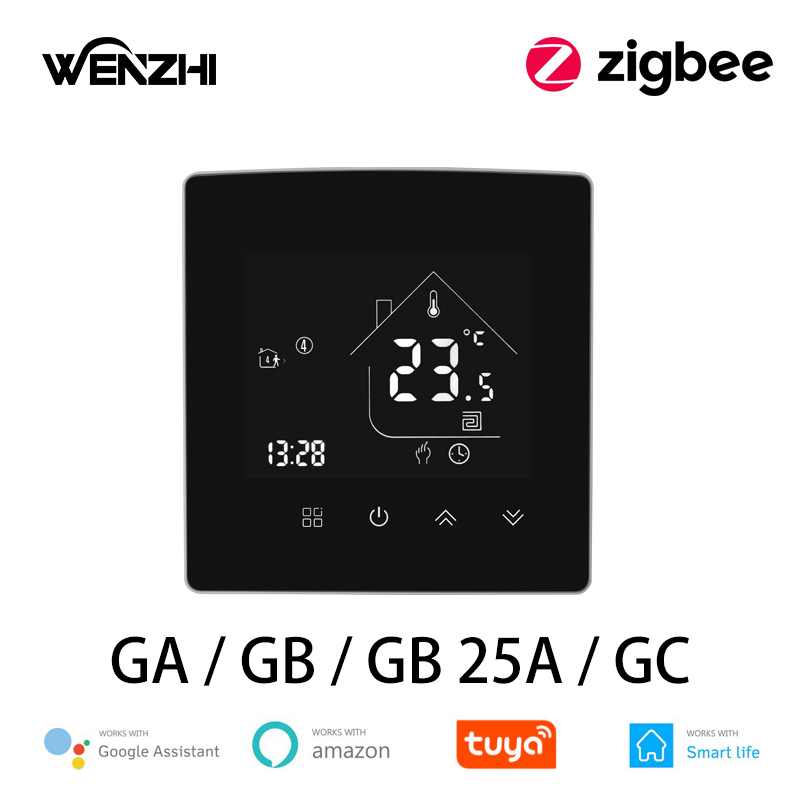 ZigBee 3.0 サーモスタット温度コントローラー水/電気床暖房ガスボイラー GA/GB/GC スマートライフ Tuya Alexa Google ホーム