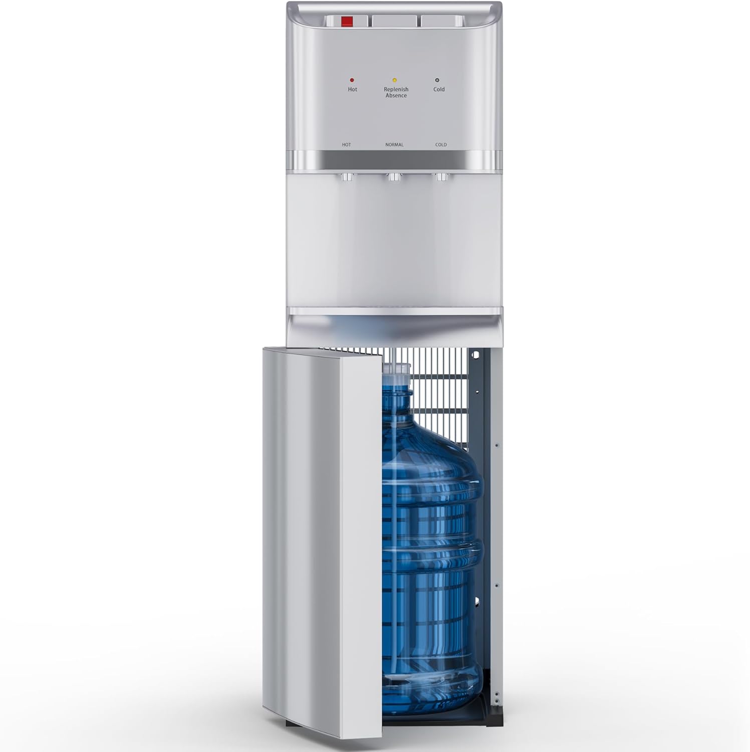 3 つの温度設定 (ホット、コールド) を備えた 5 ガロンボトルボトムローディングウォータークーラーディスペンサー