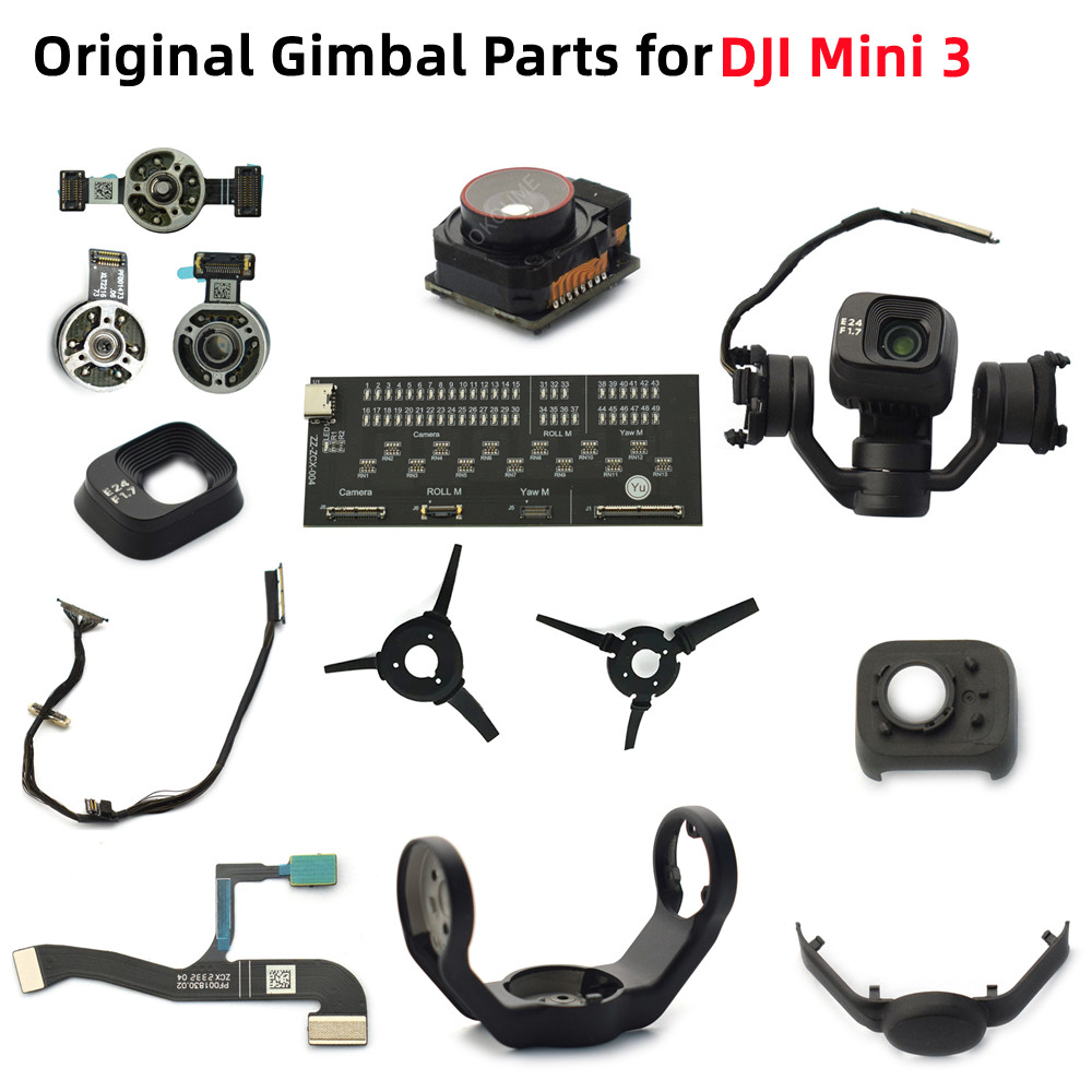 DJI Mini 3 ジンバルカメラレンズガラス PTZ 信号ケーブルゴムダンピングボール 3 で 1 ラインロールアーム Y/R/P モーター