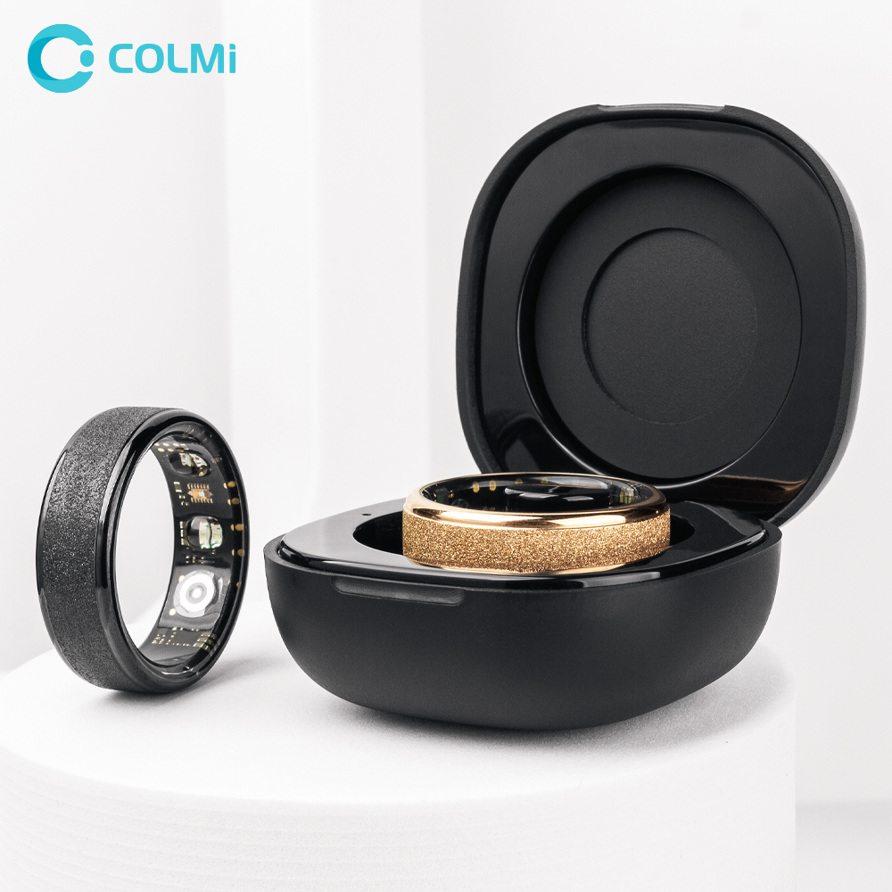 COLMI R10 スマートリング 充電ケース付き メンズ レディース 健康と睡眠モニター 5ATM防水 マルチスポーツモード