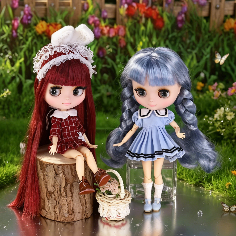 ICY DBS ミディ ブライス人形 1/8 スケール BJD ジョイント付きホワイトスキン マット仕上げとかわいい衣装 20 cm 人形玩具ギフト 女の子用