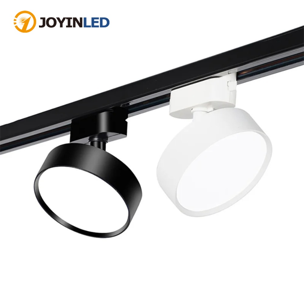 18 ワットラウンド LED トラックライト調光可能 60 ° 調整可能な天井スポットライトホーム照明システムアルミ可動穂軸 Led トラックライト